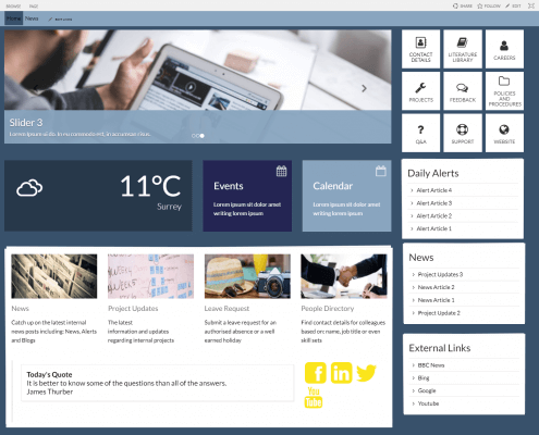 Valto Microsoft Kraft Theme for Sharepoint