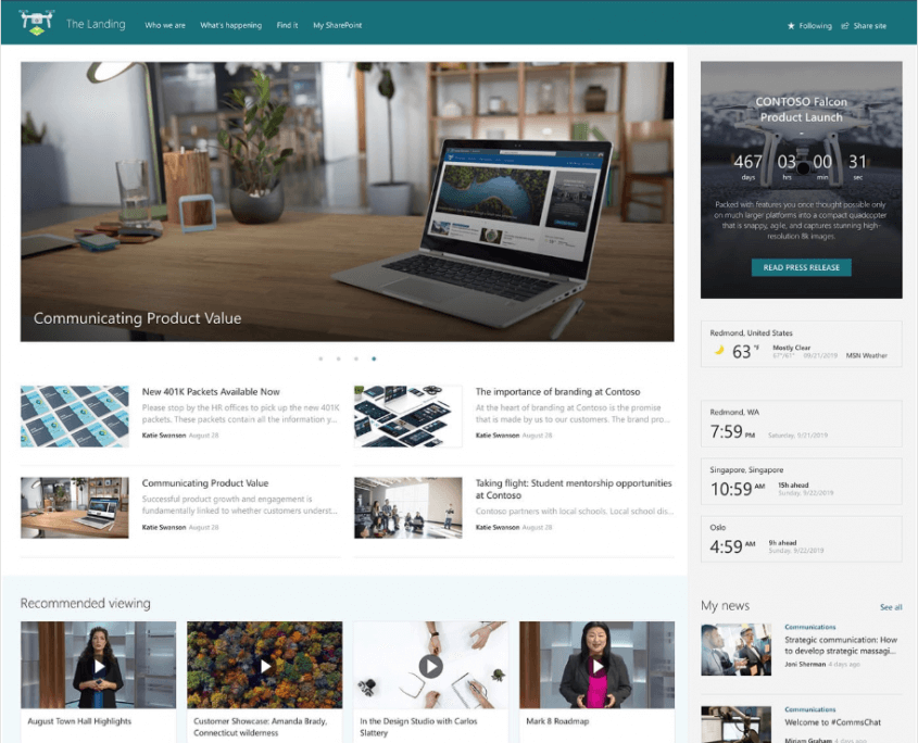 SharePoint Homepage SharePoint Homepage