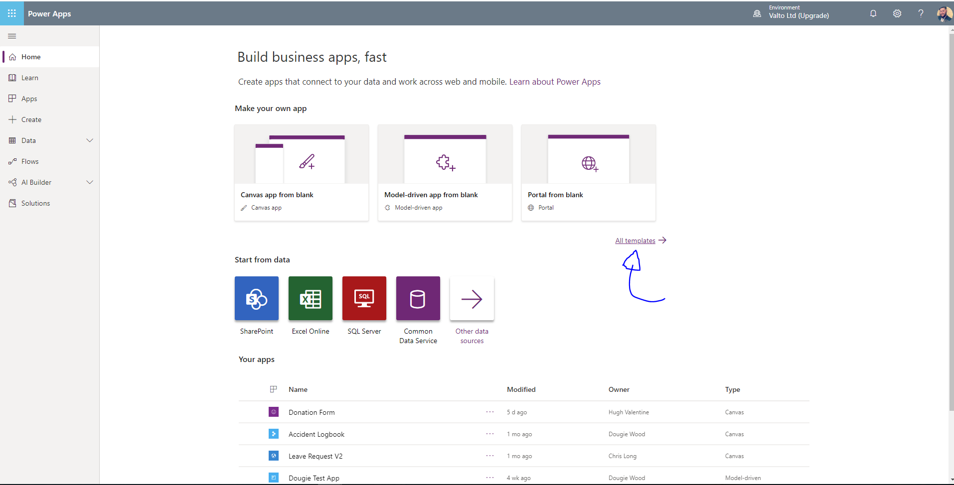 B3 Microsoft Sharepoint Power Apps Templates Link