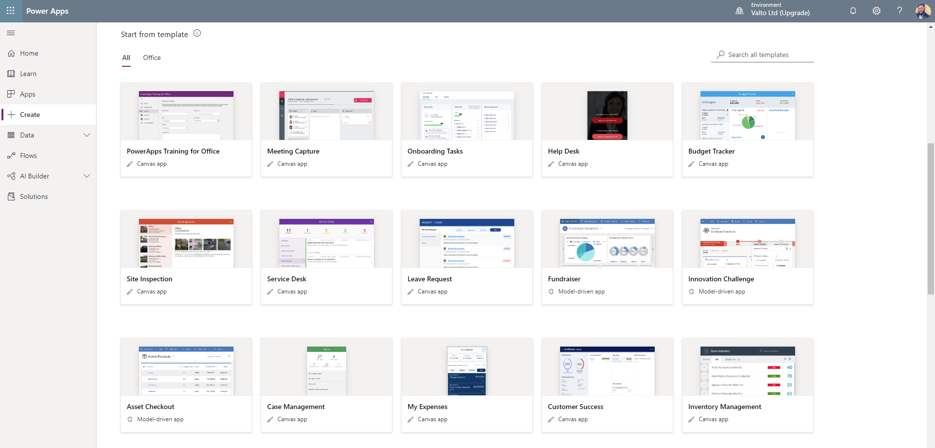 B4 Microsoft Sharepoint Power Apps List of Templates