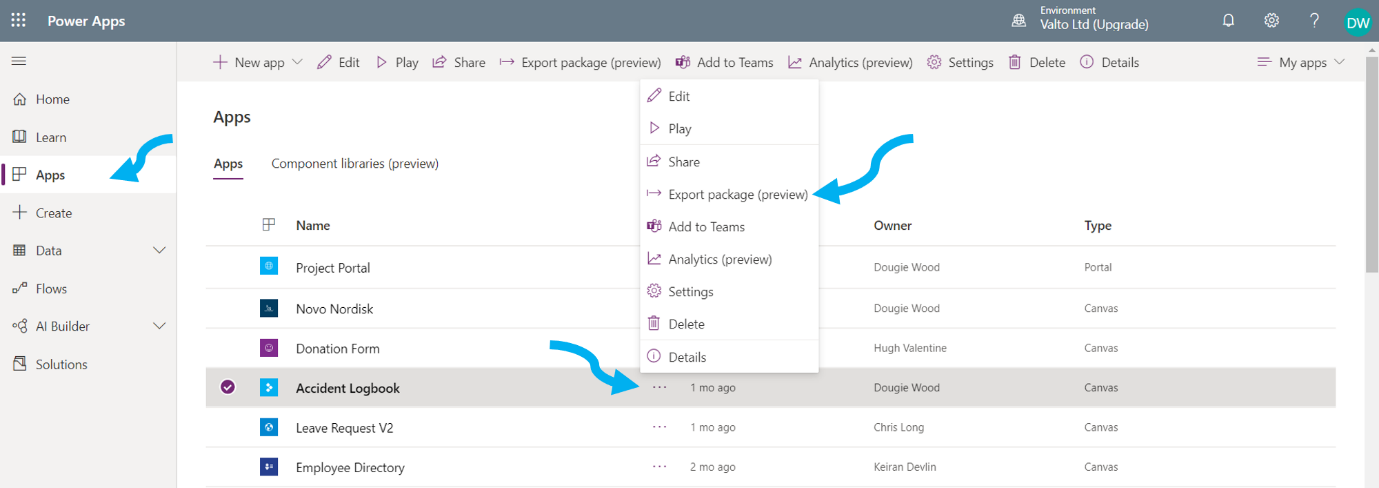 B6 Microsoft Sharepoint Power Apps Select an App