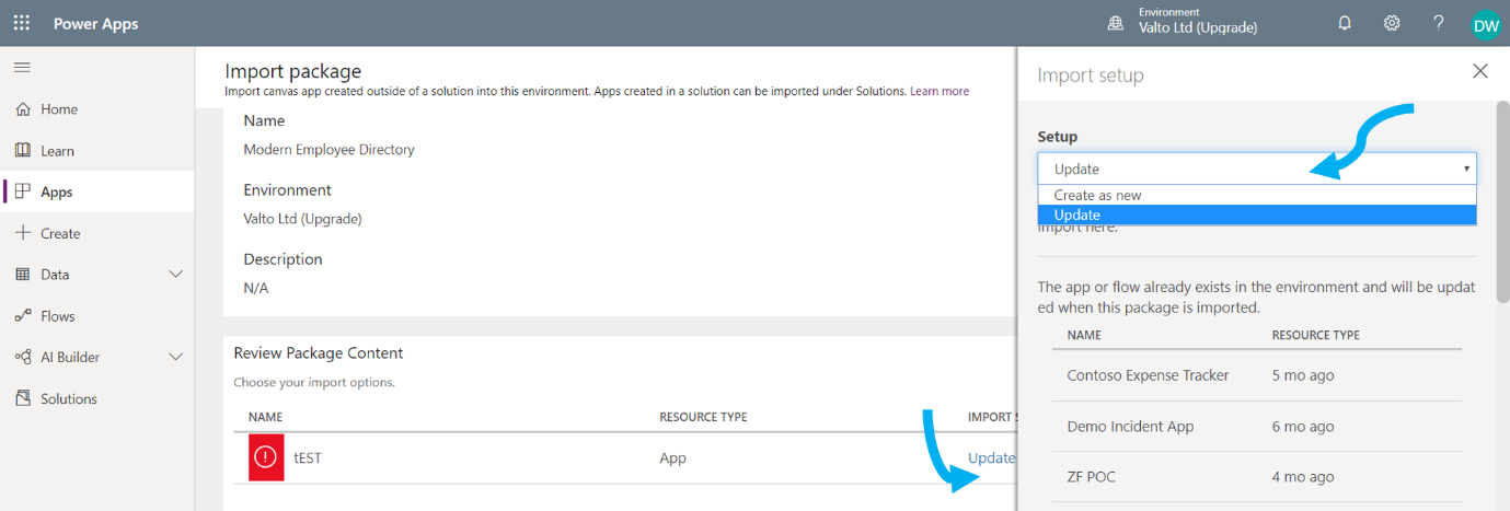 b10 Microsoft Sharepoint Power Apps Update Importat Setup