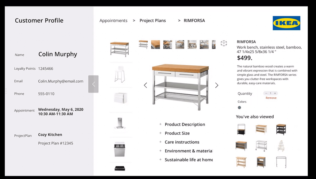 Mixed Reality being used by IKEA on powerapps