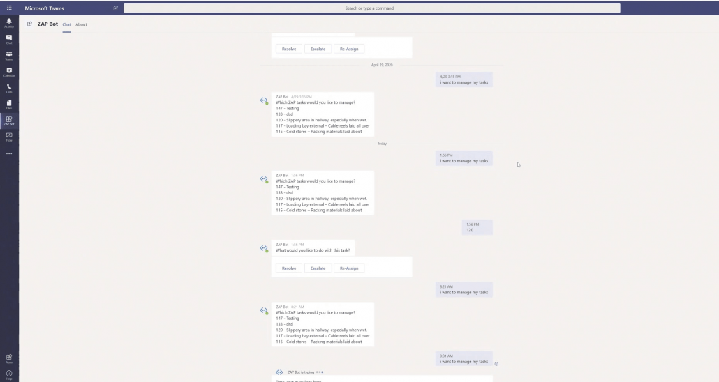 Power Virtual Agent integrated with Microsoft Teams from the business applications summit