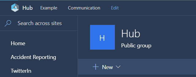 Microsoft sharepoint intranet hub sites configuration