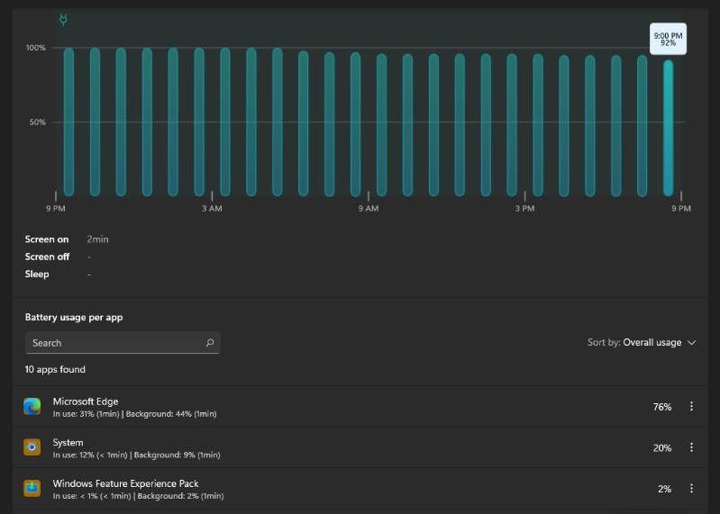 preview of the health check app in windows 11