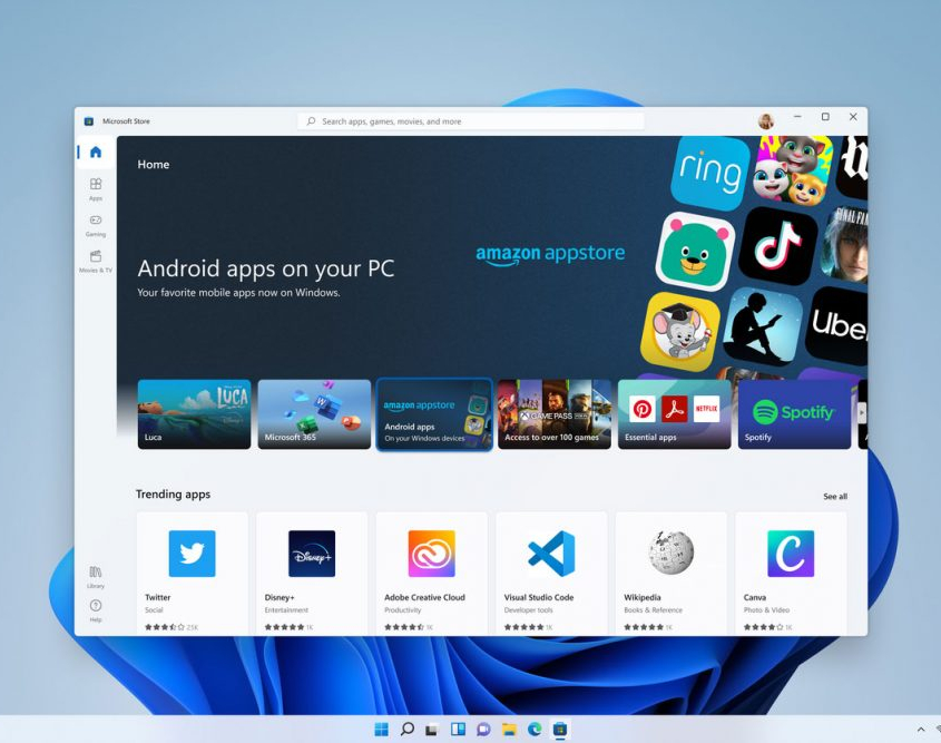 start page of microsoft store in windows 11
