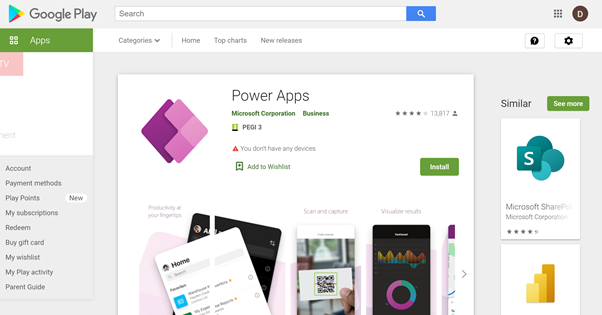How to sign in to PowerApps