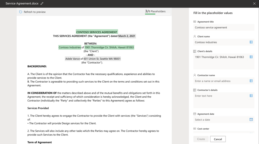 syntex content intelligence uses AI to organise information within files
