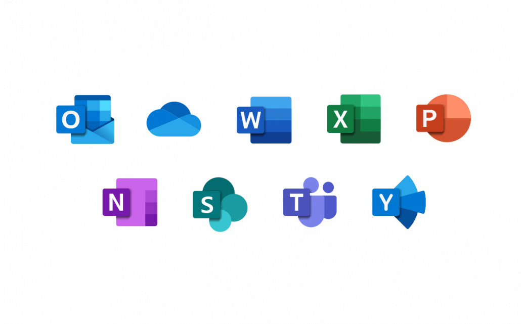 office 365 app logos