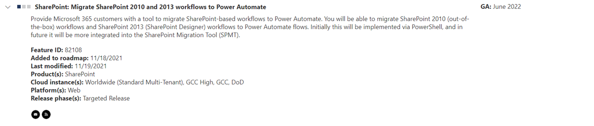 Migrate SharePoint workflows to Power Automate