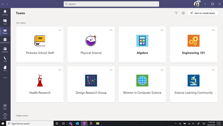 Microsoft Teams Education Classroom