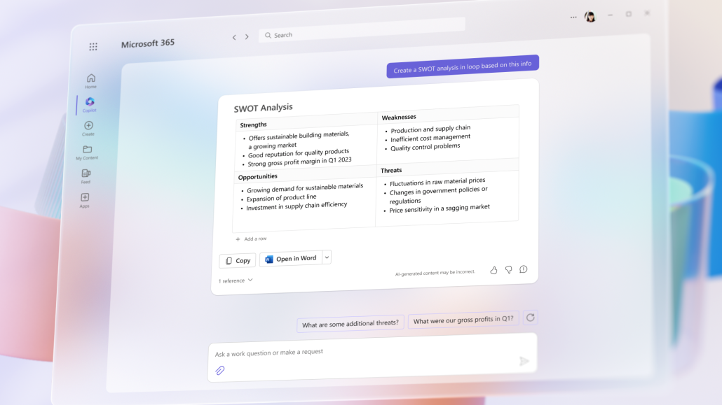 copilot chat function