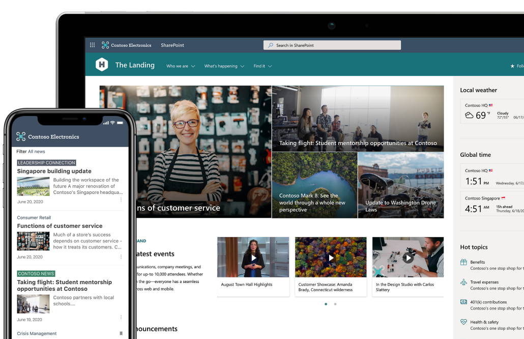 sharepoint interface
